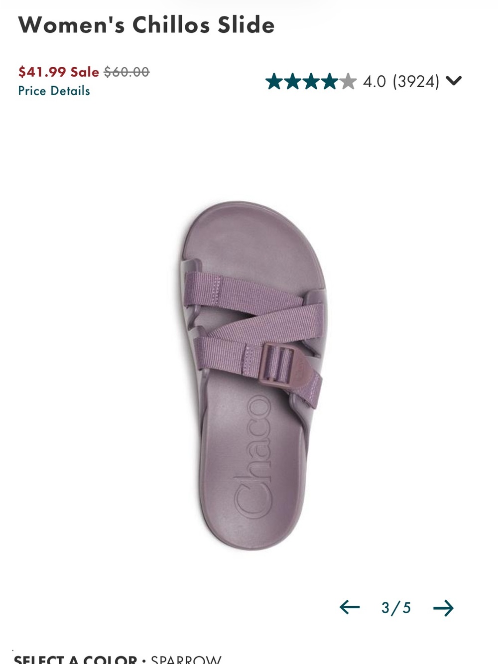 Sparrow Size 7 Chaco Chili’s